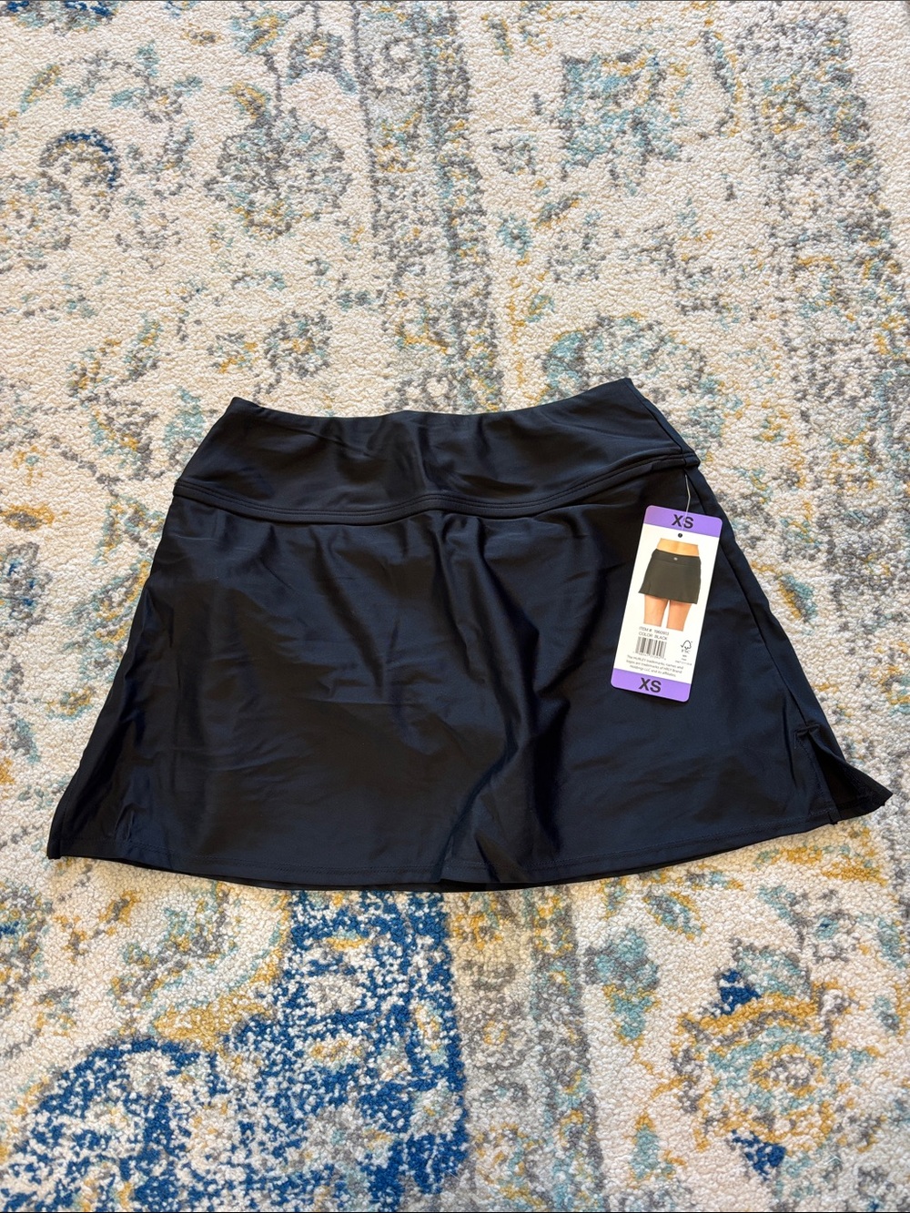 Hurley Black Women's Swim Skirt with Built-In Shorts